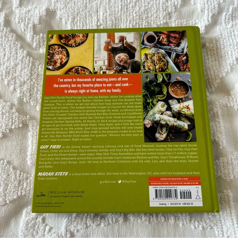 Guy Fieri Family Food Hardback Cookbook